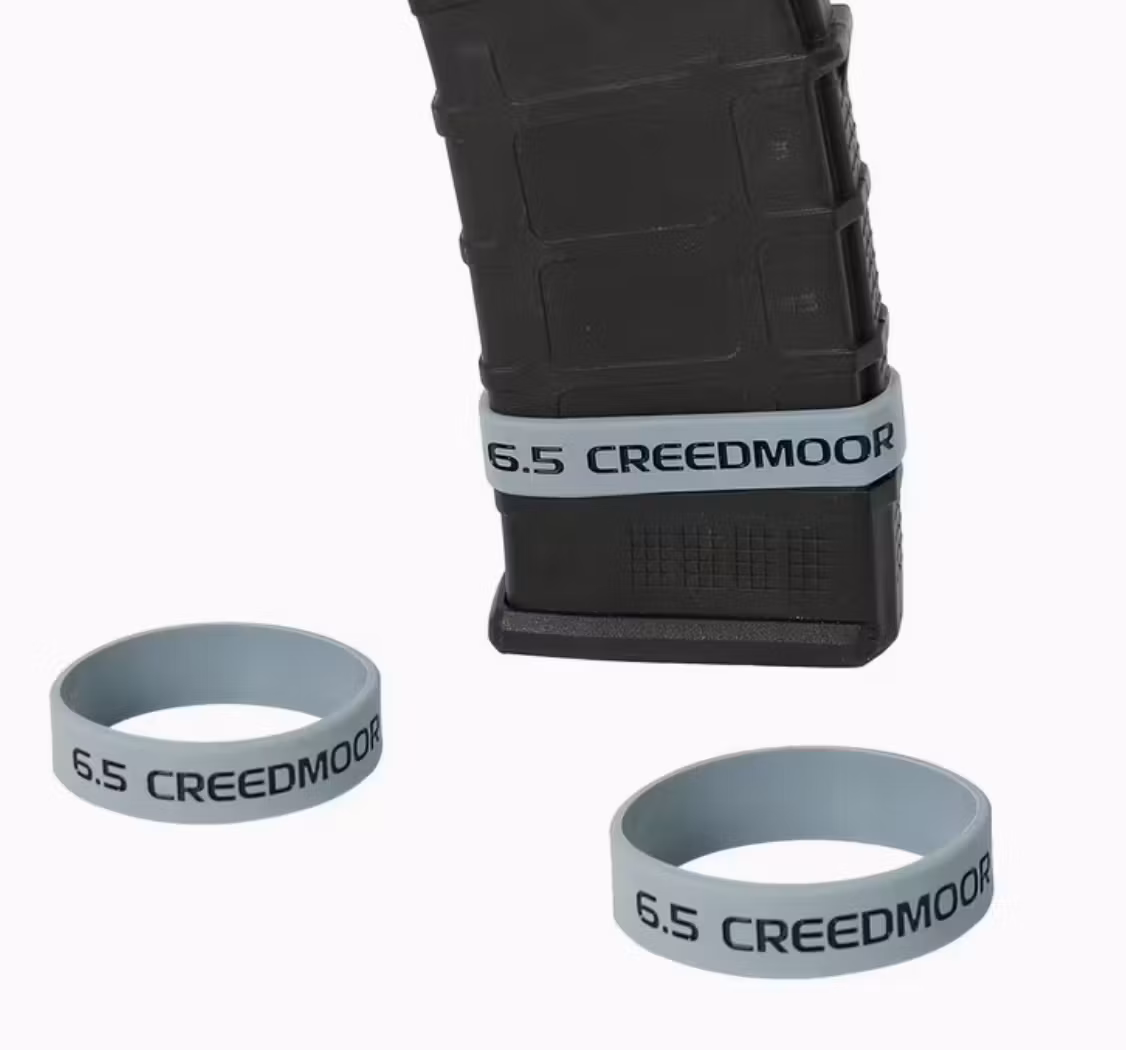 6.5 Creedmoor -  Magasin Markeringsband - Grå - Svart - 1 st