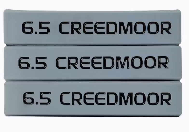 6.5 Creedmoor -  Magasin Markeringsband - Grå - Svart - 1 st