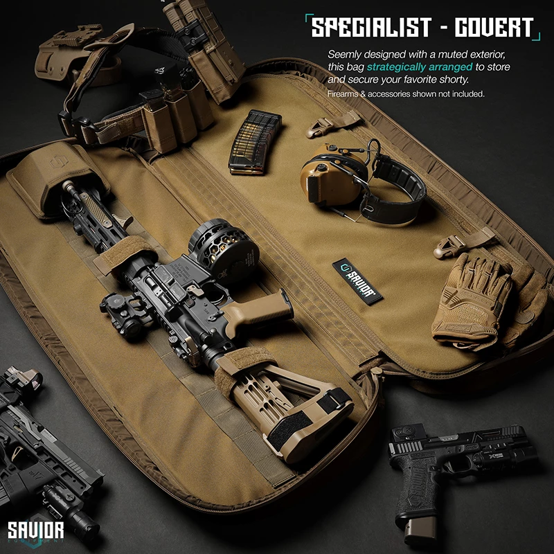 Savior Equipment - Specialist 30" Covert Single Rifle Case - Brown