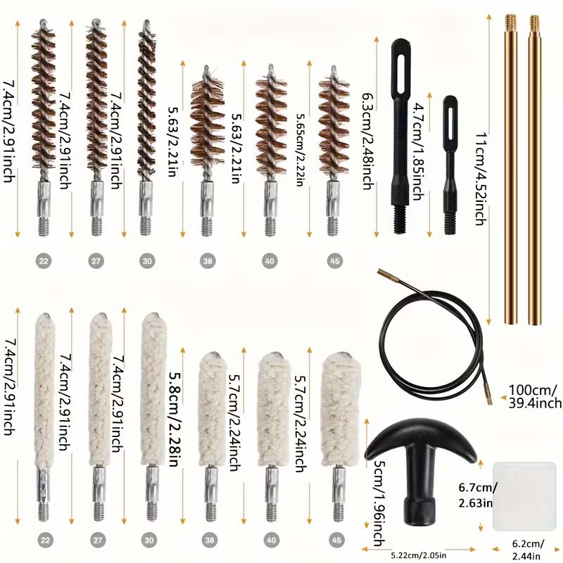 RangeMaster - 16 In 1 Gun Cleaning Kit - Svart