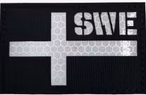 Sweden Flag - Patch - Svart