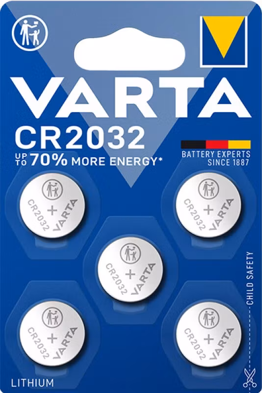 Varta - Lithium - Knappcell CR2032 - 5 pack