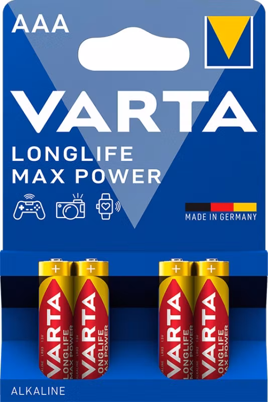Varta - Longlife Max Power - AAA - 4-pack