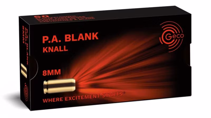 Geco - 8mm - Startpatron - P.A. Blank knall - 50 ask