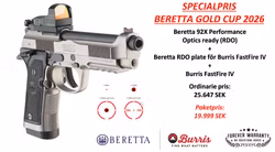 Beretta 92X Performance + plate + Burris FastFire IV