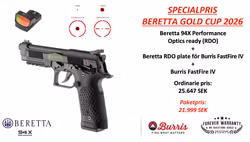 Beretta 94X Performance + plate + Burris FastFire IV
