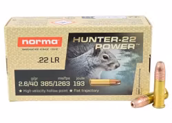 Norma - 22lr - Hunter-22 Power - 2,6g/40gr - 50/ask