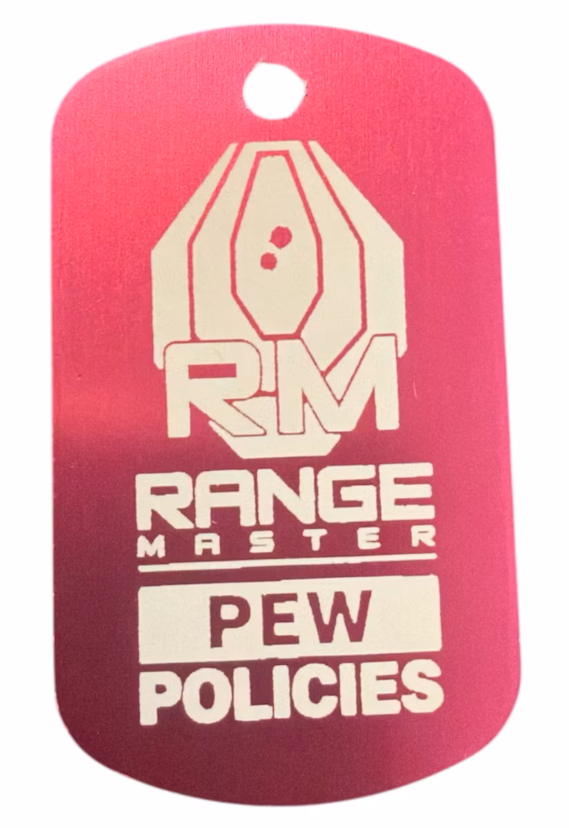 RangeMaster – PEW POLICIES Travel Tags (2-pack) - Rosa