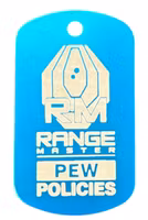 RangeMaster – PEW POLICIES Travel Tags (2-pack) - Ljus Blå