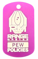 RangeMaster – PEW POLICIES Travel Tags (2-pack) - Lila