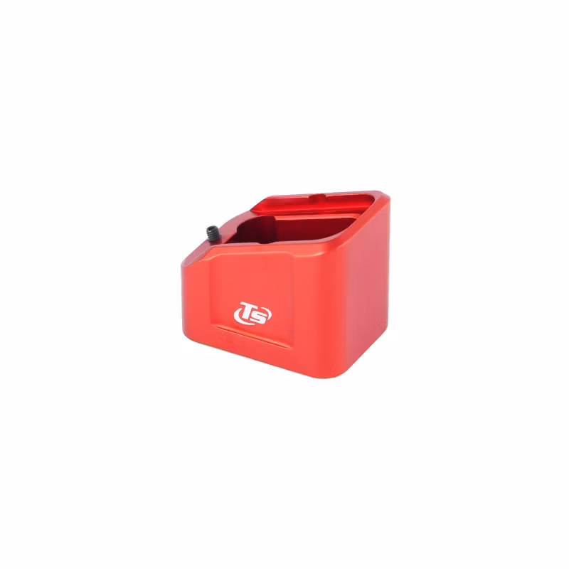 Toni System - +5 rounds (141mm) Magazine extension for  GLOCK 17-22-24-31-34-35-45 - Röd