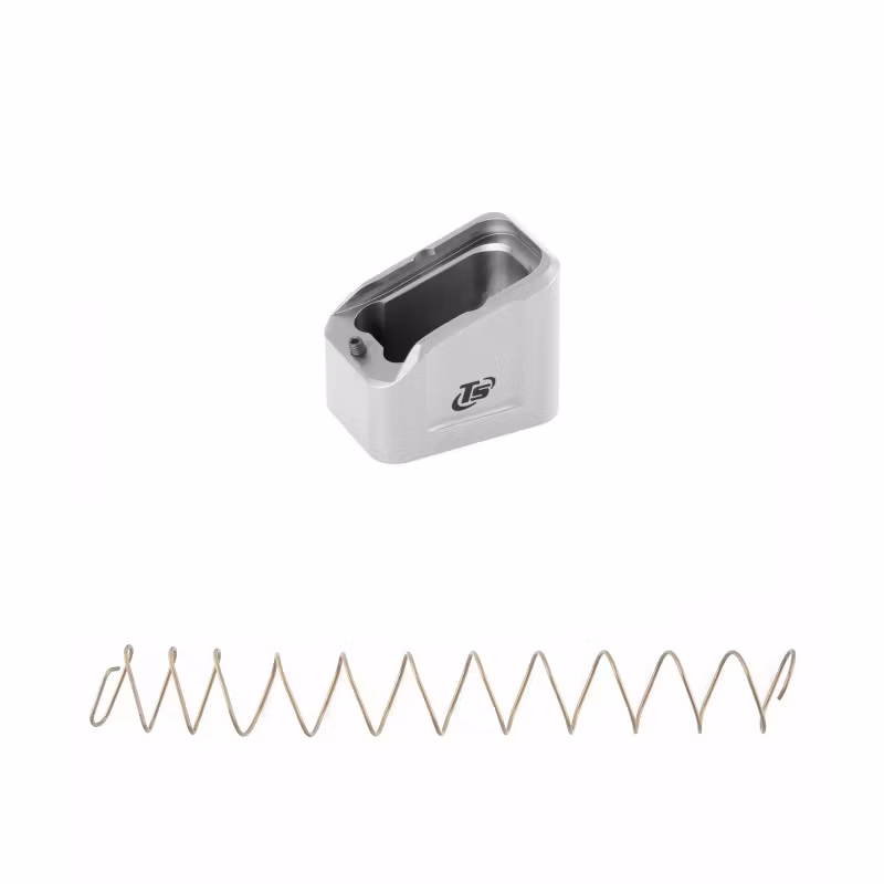 Toni System - +5 rounds (141mm) Magazine extension for  GLOCK 17-22-24-31-34-35-45 - Silver