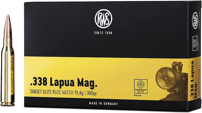 RWS - 338 Lapua Mag - Target Elite Plus - 19,4g/300gr - 20/ask