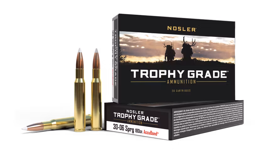 Nosler - Trophy Grade Ammunition - 30-06 Sprg - 180g - AB SP - 20/ask