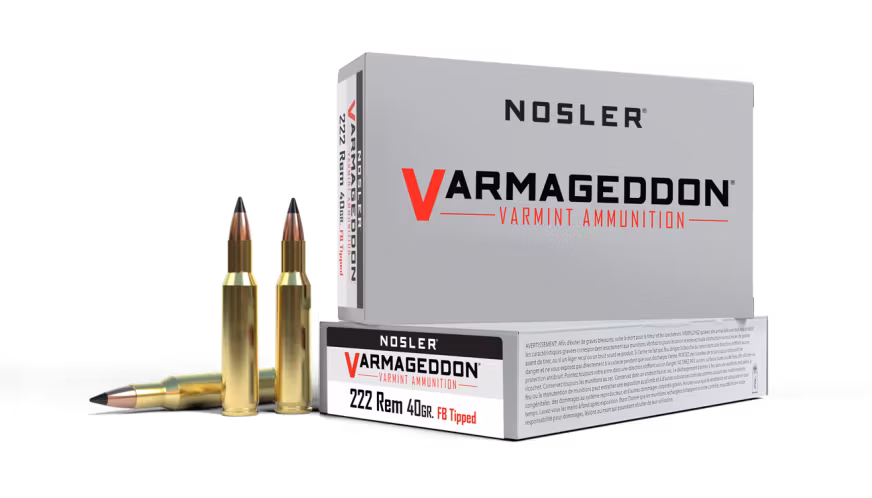 Nosler - Varmageddon Ammunition - 222 Rem - 40g - VG FBT - 20/ask