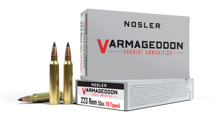 Nosler - Varmageddon Ammunition - 223 Rem - 55g - VG FBT - 20/ask