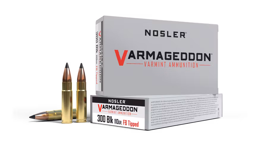 Nosler - Varmageddon Ammunition - 300 Blackout - 110g - VG FBT - 20/ask