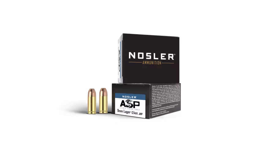 Nosler - Assured Stopping Power - 9mm - 124g - HG JHP - 20/ask