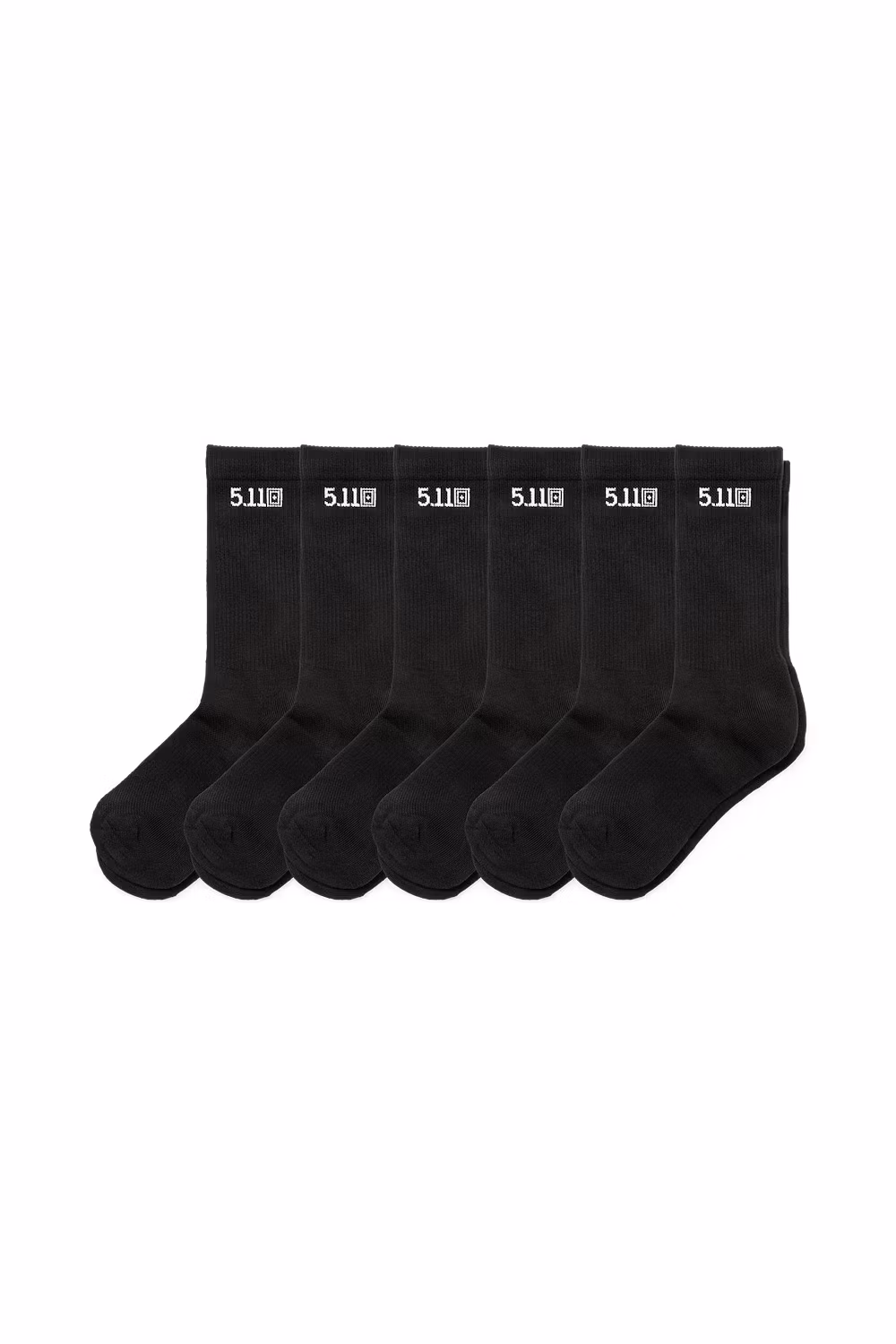 5.11 - Duty Ready Crew Socks (6-Pack) - Black (019)