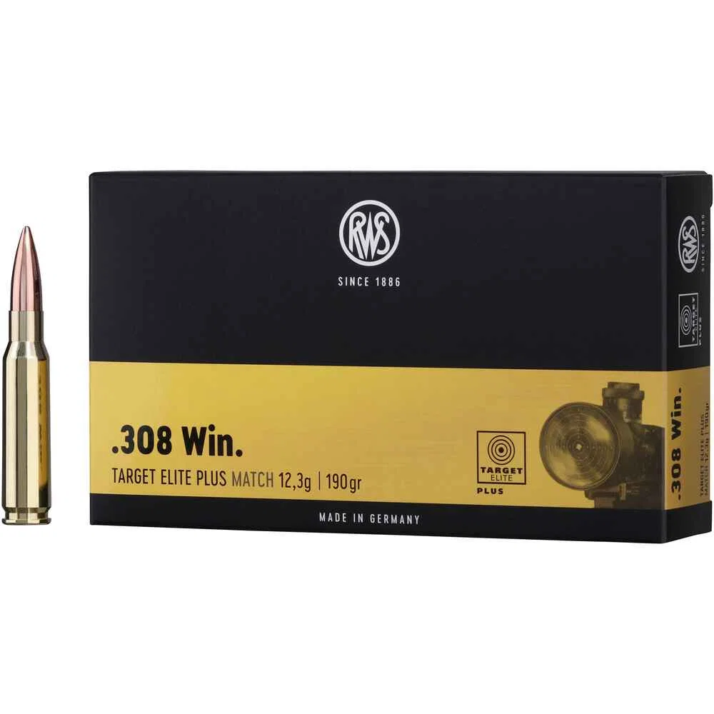 RWS - .308 Win - Target Elite Plus - 12,3g/190gr - 20 ask