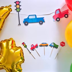 Bilar - dekorationspaket