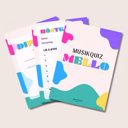 Melodifestivalen - musikquiz med röstkort