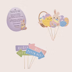 Äggjakt med påskbrev