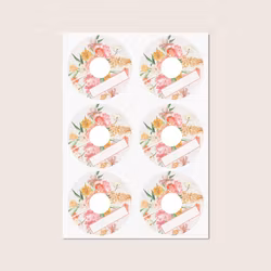 Glasmarkörer Rosa blommor