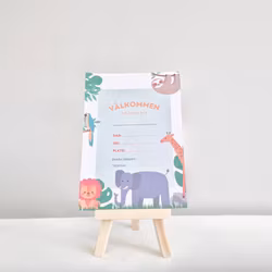 Inbjudningskort Djungel