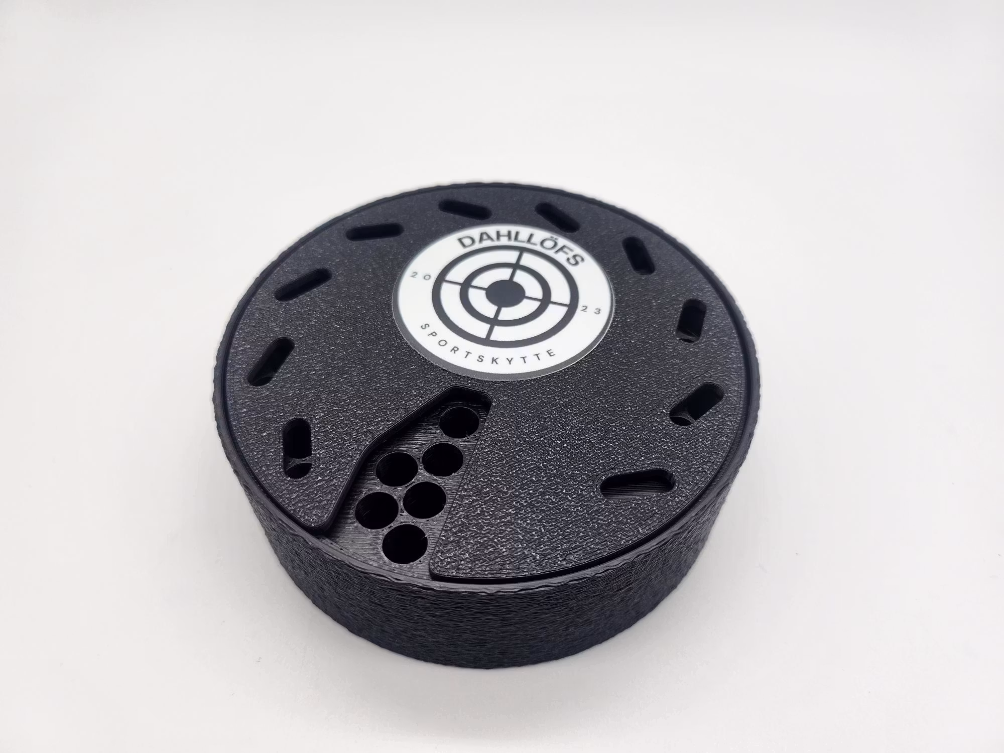 Rund ammunitionslåda för fältskytte .22lr