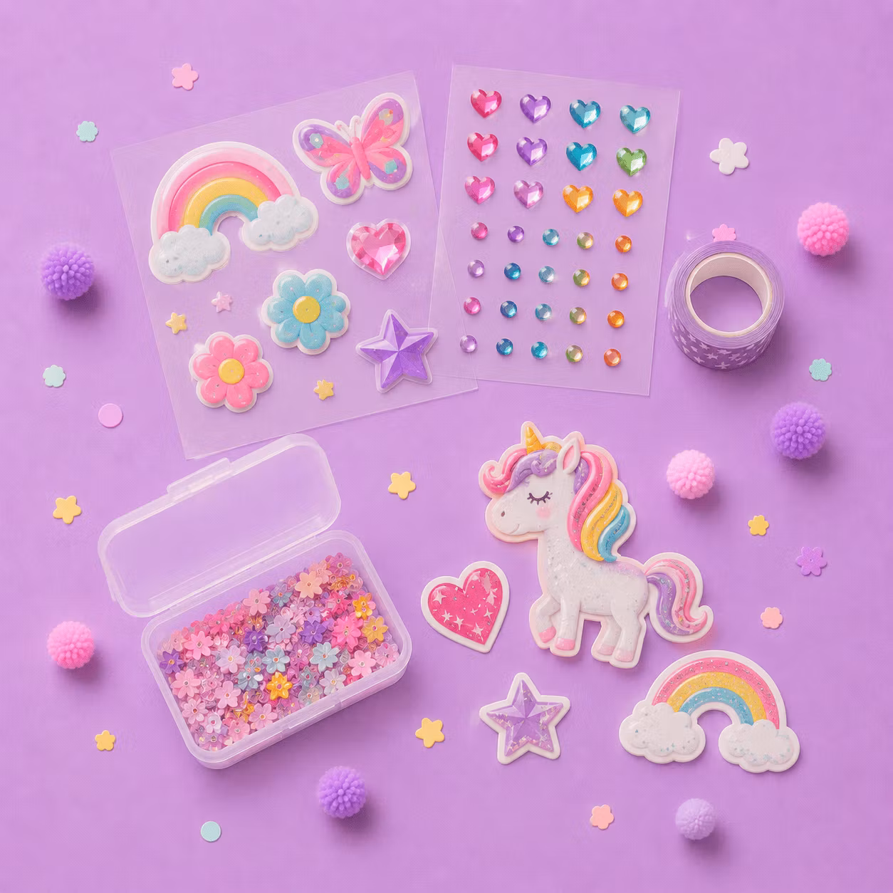 Dekoration & Stickers - Happy Hobby