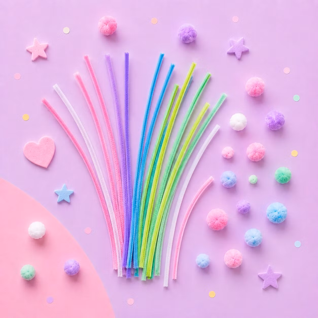 Piprensare och pompoms - Happy Hobby