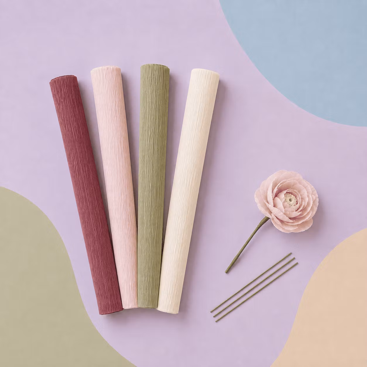 Material till pappersblommor - Happy Hobby