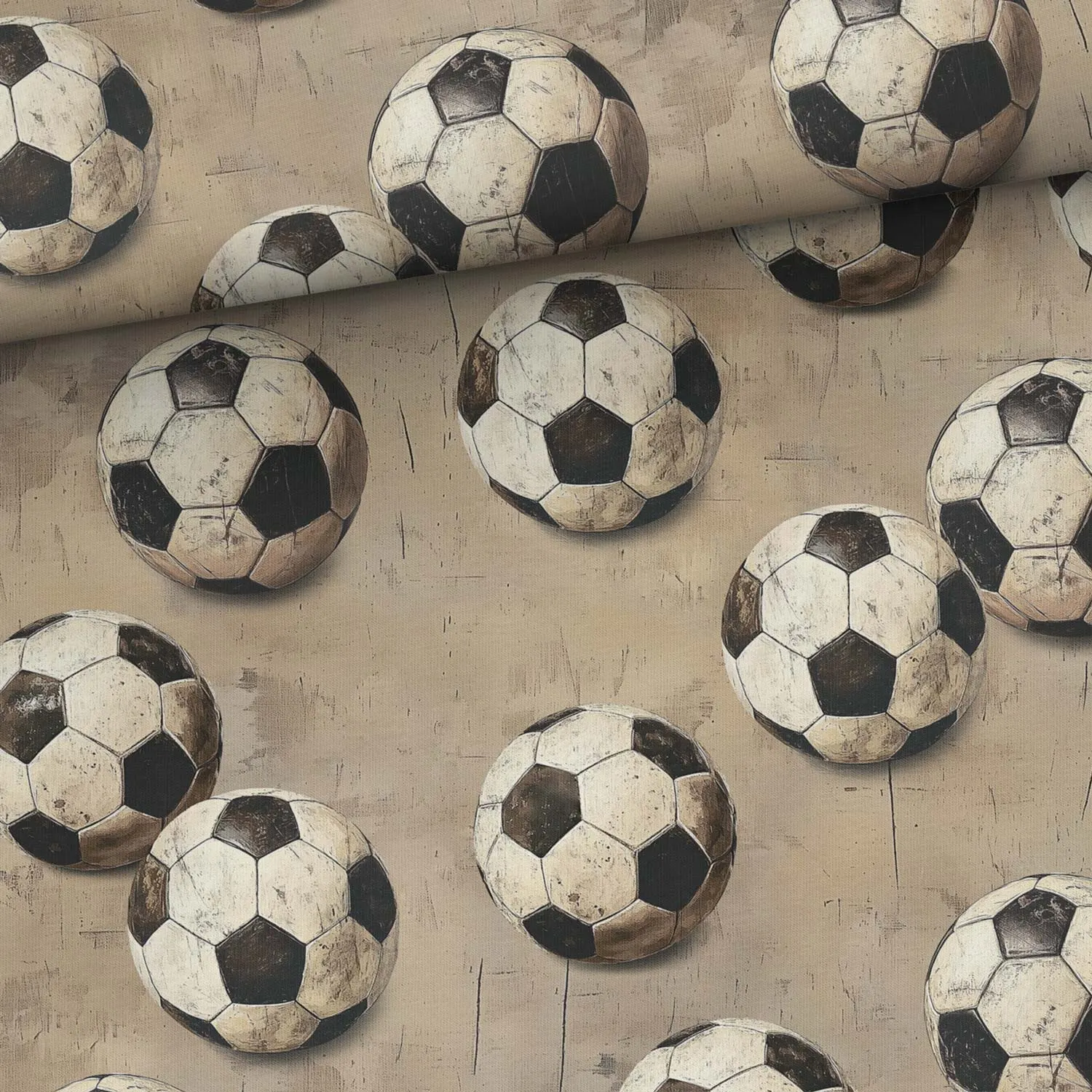 STUV 40 cm - Joggingtyg Fotbollar - Happy Hobby – Köp tyger ...
