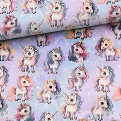 STUV 40 cm - Bomullsjersey Enhörningsvänner