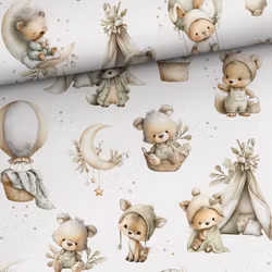 STUV 33 cm - Bomullsväv Sömniga smådjur