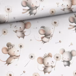 STUV 35 cm - Bomullsväv Flygande möss