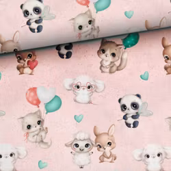 STUV 38 cm - Joggingtyg Smådjur rosa