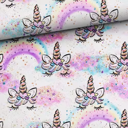 STUV 31 cm - Bomullsväv Magiska enhörningar