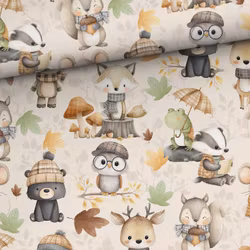 STUV 41 cm - Joggingtyg Söta höstdjur