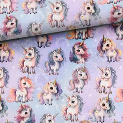 STUV 21 cm -  Bomullsväv Enhörningsvänner