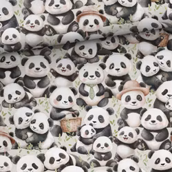 STUV 39 cm - Bomullsjersey Pandafamiljen