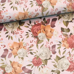 STUV 12 cm - Bomullsväv - Prinsessblommor