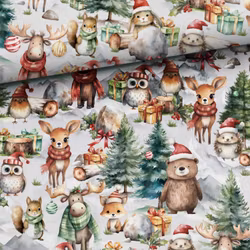 STUV 40 cm - Bomullsväv Julfest