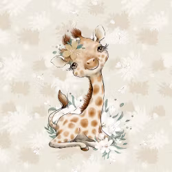 Joggingtyg Giraffunge (40 x 50 cm)