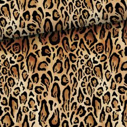 Bomullsjersey Leopardmönster