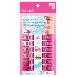 Clips 3 cm rosa (12 st)