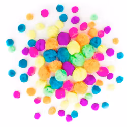 Pompoms - Neon (78 st)