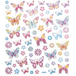 Stickers - Fjärilar och blommor