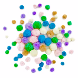 Pompoms - Pastell (78 st)